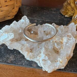 Rare Vintage Solid Sterling Silver Silpada Tubular Cuff Bracelet B0390